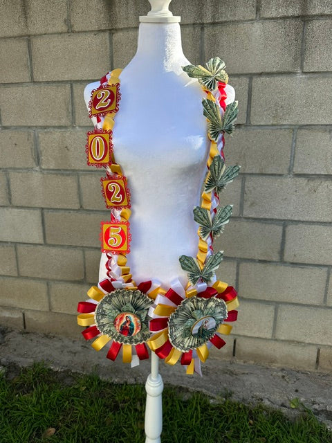 Virgencita & San Juditas Graduation Lei
