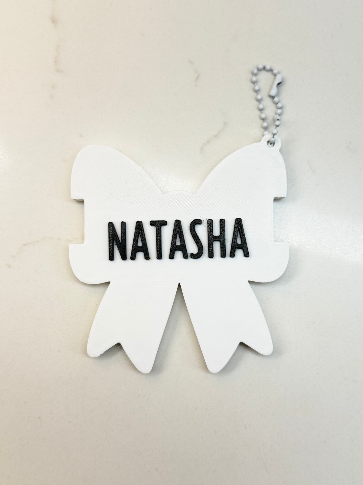 Personalized Hair Tie Holder Keychain
