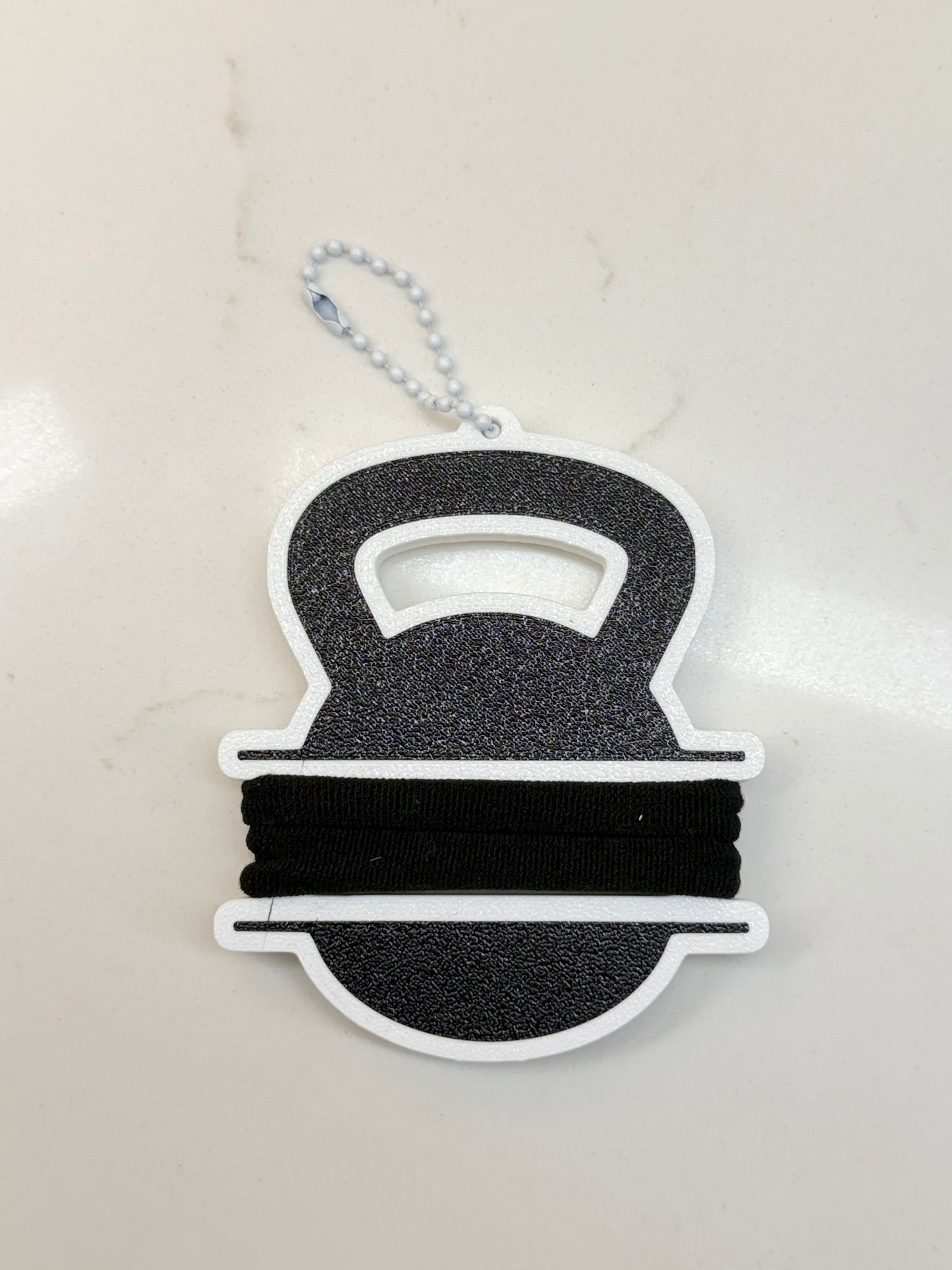 Personalized Hair Tie Holder Keychain