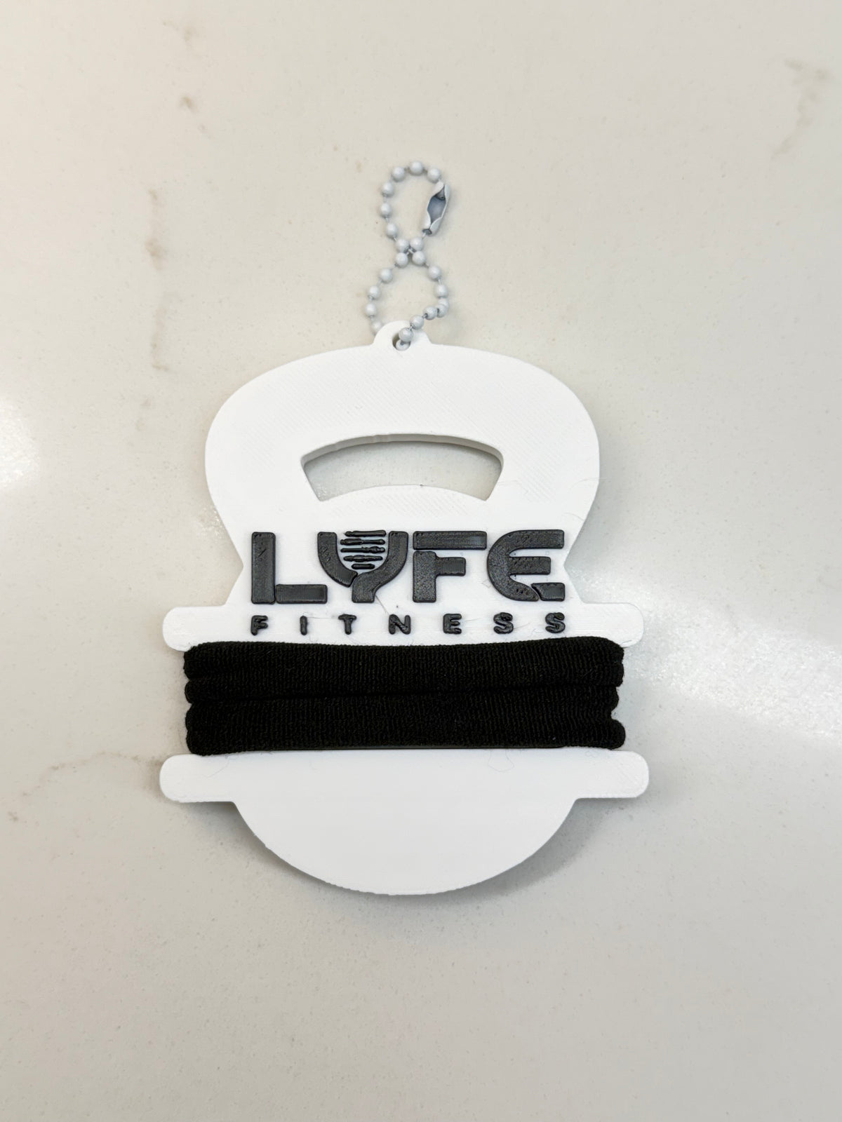 Personalized Hair Tie Holder Keychain