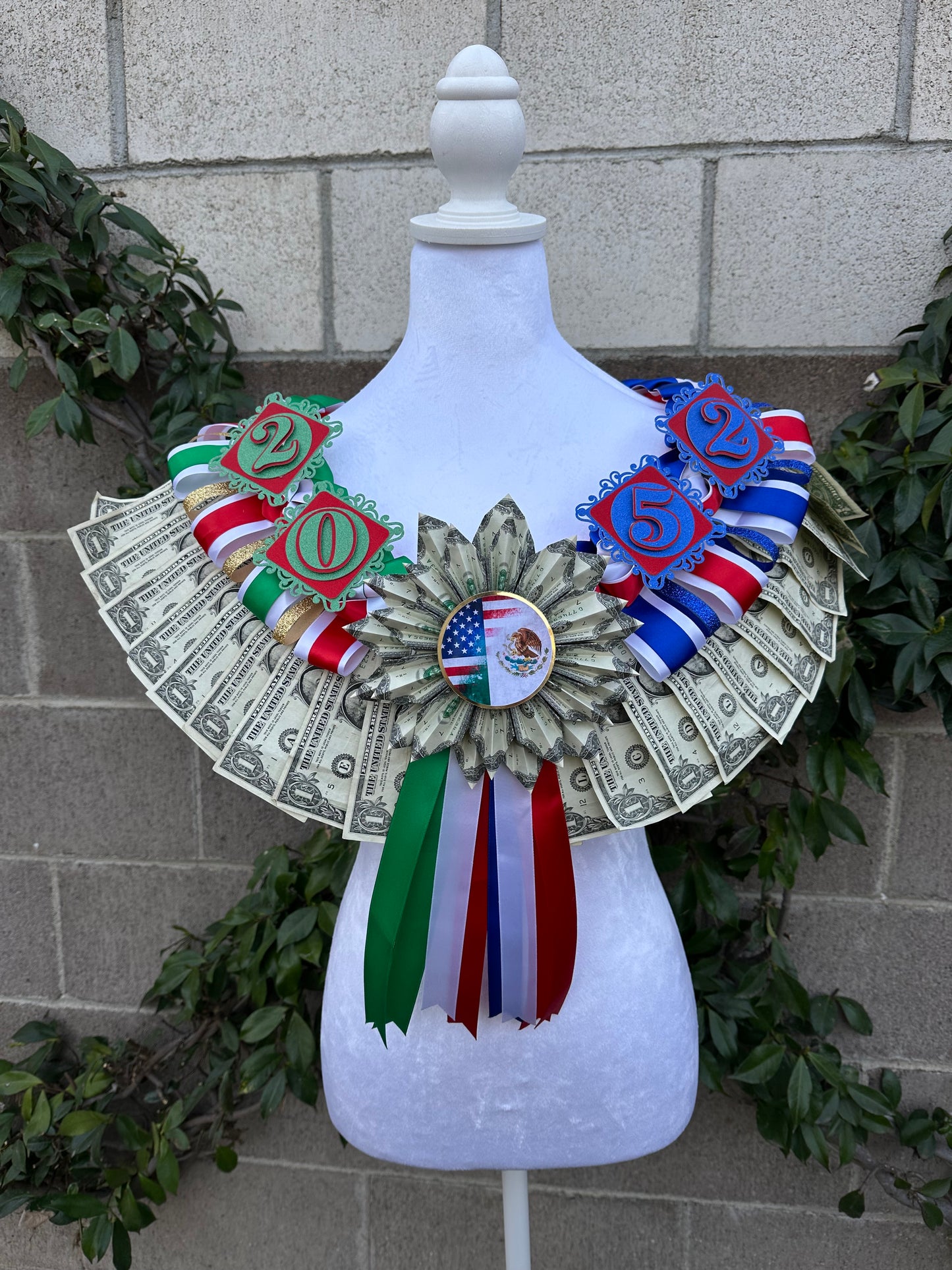 Mexico/USA Graduation Lei