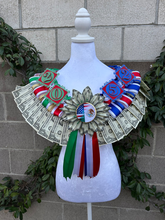 Mexico/USA Graduation Lei